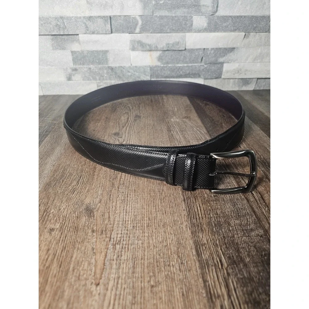 Elliot Rhodes London Leather Belt Solid Brass Buckle Men